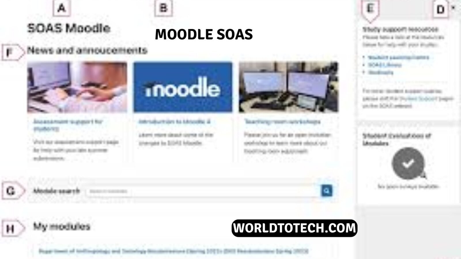 Moodle SOAS